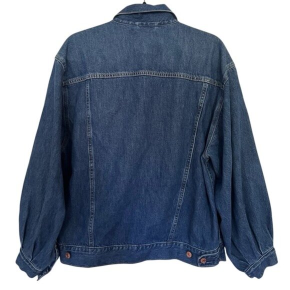 Gap x Doen Blue Oversized Icon Denim Jacket Medium - Picture 4 of 12